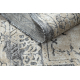 Tepih Strukturne SOLE D3872 Ornament, okvir - Ravno tkano, dvije razine flora Siva / bež