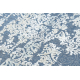 Tepih Strukturne SOLE D3811 Ornament - Ravno tkano, dvije razine flora plava / bež