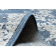 Koberec Strukturální SOLE D3811 Ornament - ploché tkaní modrý / béžový