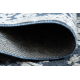 Kilimas Struktūrinis SOLE D3811 Ornamentas - Plokščiai austi, dviejų sluoksnių vilna, mėlyna / smėlio spalvos