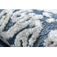 Tappeto Structural SOLE D3811 Ornamento - tessuto piatto blu / beige