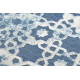 Alfombra Structural SOLE D3881 - Ornamento Tejido plano azul / beige