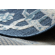Koberec Štrukturálny SOLE D3881 Ozdoba - ploché tkanie modrý / béžový