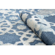 Tapete Structural SOLE D3881 Ornamento - tecido liso azul / bege