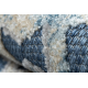 Dywan Strukturalny SOLE D3881 Ornament - płasko tkany niebieski / beż