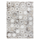 Carpet Structural SOLE D3882 Ornament - Flat woven beige / grey
