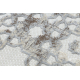 Kilimas Struktūrinis SOLE D3882 Ornamentas - Plokščiai austi, dviejų sluoksnių vilna, smėlio spalvos / pilka