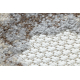 Teppich Strukturell SOLE D3882 Ornament flach gewebt beige / grau 