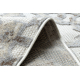 Koberec Strukturální SOLE D3882 Ornament - ploché tkaní béžový / šedá 