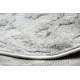 Tepih Strukturne SOLE D3882 Ornament - Ravno tkano, dvije razine flora bež / siva