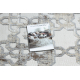 Tapijt Structureel SOLE D3882 Ornament Plat geweven, twee poolhoogte, beige / grijskleuring