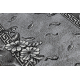Vloerbekleding BCF MORAD Trio bladje, bloemen grijs 80 cm
