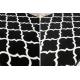 TAPIS DE COULOIR BCF MORAD Trelis Treillis marocain noir / crème 60 cm