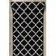 TAPIS DE COULOIR BCF MORAD Trelis Treillis marocain noir / crème 60 cm