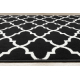 Bcf futó szőnyeg MORAD Trelis marokkói rácsos fekete / krém 60 cm