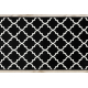 Löpare BCF MORAD Trelis Marockansk spaljé svart / kräm 60 cm