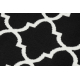 Läufer BCF MORAD Trelis Marokkanisches Spalier schwarz / creme 80 cm