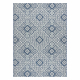 Fonott sizal color szőnyeg 19247/699 Négyzetek Rombusz Csempe Kék