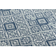 Χαλί COLOR 19247/699 σιζάλ Τετράγωνα Διαμάντια Πλάκαs Μπλε