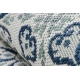 Sisal tapijt SISAL COLOR 19246/969 Bloemen wit/blauwkleuring
