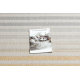 Covor sisal Color 19017/061 Benzi Dungi galben gri turcoaz
