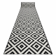 Runner BCF MORAD Ruta diamonds black / cream 100 cm