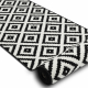 Runner BCF MORAD Ruta diamonds black / cream 100 cm
