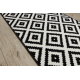 Runner BCF MORAD Ruta diamonds black / cream 100 cm