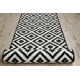Runner BCF MORAD Ruta diamonds black / cream 100 cm