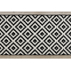 Runner BCF MORAD Ruta diamonds black / cream 100 cm