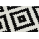 Runner BCF MORAD Ruta diamonds black / cream 100 cm