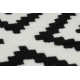Runner BCF MORAD Ruta diamonds black / cream 100 cm