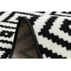 Runner BCF MORAD Ruta diamonds black / cream 100 cm