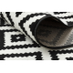 Runner BCF MORAD Ruta diamonds black / cream 100 cm