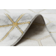 Exclusive EMERALD Carpet 1014 glamour, stylish cube cream / gold