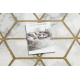 Exklusiv EMERALD Teppich 1014 glamour, stilvoll Würfel creme / gold
