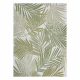 Dywan SZNURKOWY SIZAL SION Liście Palmy , tropikalny 2837 płaskie tkanie ecru / zielony