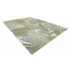 Tappeto SIZAL SION foglie di palma, tropicale 2837 tessuto piatto ecru / verde
