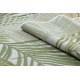 Tapete SIZAL SION Folhas de palmeira, tropical 2837 tecido plano ecru / verde
