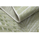 SIZAL SION Palmių lapų kilimas, atogrąžų 2837 lygaus pynimo ecru / žalia