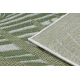Sisal tapijt SISAL SION Bladje Palm , tropische 2837 plat te weven ecru / groente