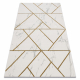 изключителен EMERALD килим 1012 блясък, геометричен, мрамор сметана / злато