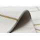 Paklājs EMERALD ekskluzīvs 1012 glamour, stilīgs ģeometriskas, marvalzis krēms / zelts