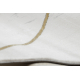 Eksklusiv EMERALD Teppe 1012 glamour, stilig geometriske, marmor krem / gull