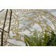 изключителен EMERALD килим 1011 медуза, Гръцки кадър сметана / злато