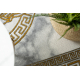 Eksklusiv EMERALD Teppe 1011 glamour, medusa gresk ramme krem / gull