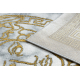килим EMERALD ексклюзивний 1011 гламур стильний Грецька каркас крем / золото