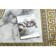 Kizárólagos EMERALD szőnyeg 1011 glamour, medúza görög keret krém / arany