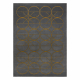 Exclusive EMERALD Carpet 1010 glamour, stylish circles grey / gold