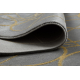 Exklusiv EMERALD Teppich 1010 glamour, stilvoll Kreise grau / gold